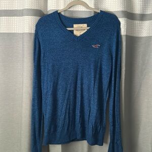 Men’s XS Lightweight/thin Hollister V Neck Sweater. Royal Blue